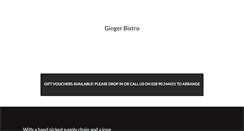 Desktop Screenshot of gingerbistro.com
